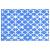 Covor de exterior, albastru/alb, 120x180 cm, PP GartenMobel Dekor
