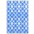 Covor de exterior, albastru/alb, 120x180 cm, PP GartenMobel Dekor