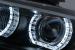 Faruri Xenon Angel Eyes BMW Seria 3 E92 E93 (2005-2008) 3D U-TYPE Negru Performance AutoTuning