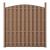 [neu.holz]® Gard arcada Saturn 5 panouri, 185 x 932 cm, WPC, maro HausGarden Leisure