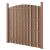 [neu.holz]® Gard arcada Saturn 5 panouri, 185 x 932 cm, WPC, maro HausGarden Leisure