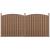 [neu.holz]® Gard arcada Saturn 2 panouri,185 x 376 cm, WPC, maro HausGarden Leisure