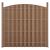 [neu.holz]® Gard arcada Saturn 2 panouri,185 x 376 cm, WPC, maro HausGarden Leisure