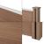 [neu.holz] Gard AAWP-9904, 183 x 879 cm, lemn/plastic, maro HausGarden Leisure