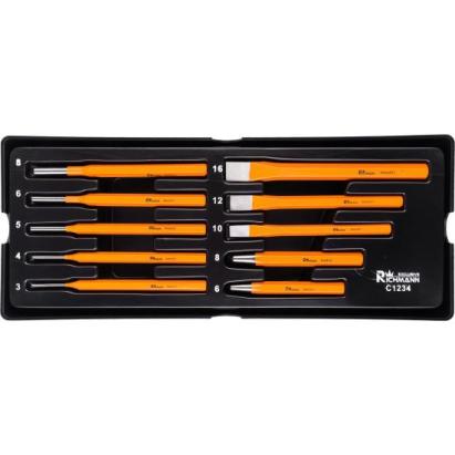 Set dalti si punctatoare diverse marimi, sertar TIP A (385x150 mm) pentru dulap mobil, 10 elemente, RICHMANN EXCLUSIVE GartenVIP DiyLine