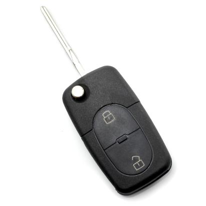 Audi - Carcasă cheie tip briceag, cu 2 butoane,  - baterie 1616 - CARGUARD Best CarHome