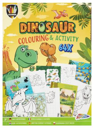 Carte de colorat cu activitati - Dinozaur PlayLearn Toys