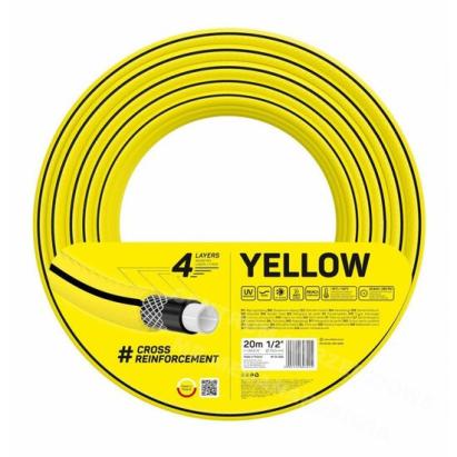 Furtun gradina, Cellfast Yellow, 4 straturi, 1/2'', 20 m GartenVIP DiyLine