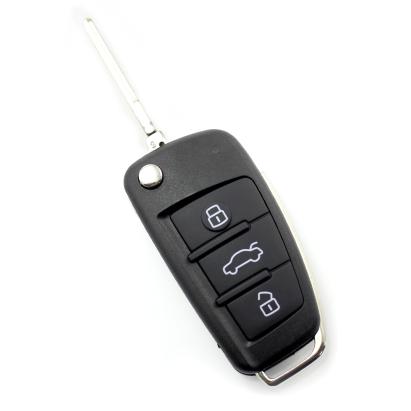Audi - model nou - carcasă cheie tip briceag, cu 3 butoane - CARGUARD Best CarHome
