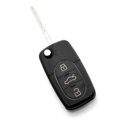Audi - carcasă cheie tip briceag cu 3+1 butoane (1 buton de panică) și baterie 1616 - CARGUARD Best CarHome
