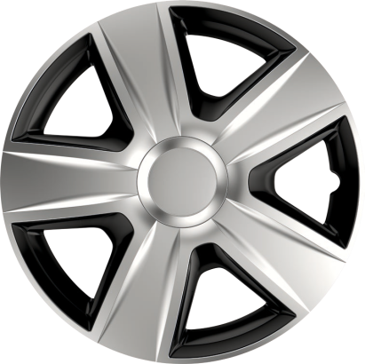 Capace roti auto Esprit BC 4buc - Argintiu/Negru - 14'' Garage AutoRide