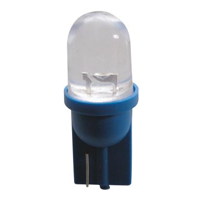 Bec tip LED 12V 5W soclu plastic T10 W2,1X9,5d 2buc Carpoint - Albastru focalizat Garage AutoRide