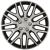 Set capace roti auto Cridem Dakar NC 4buc - Argintiu/Negru - 14'' Garage AutoRide