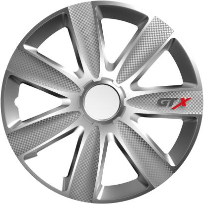 Set capace roti auto Cridem GTX Carbon 4buc - Argintiu - 15'' Garage AutoRide