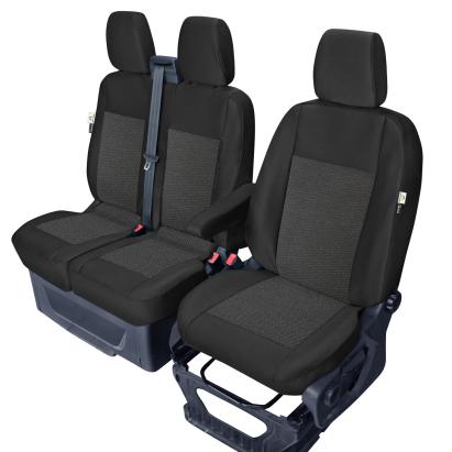 Huse scaun fata dedicate pentru Ford Transit Custom (pana la 06.2018 - de la 06.2018), cu masuta - 1+2 Locuri Garage AutoRide