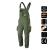 Pantaloni de lucru cu pieptar, salopeta, model Camo, maslin, marimea L/52, NEO GartenVIP DiyLine