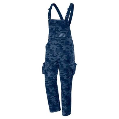 Pantaloni de lucru cu pieptar, salopeta, model Camo Navy, marimea M/50, NEO GartenVIP DiyLine