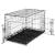 Cusca pentru animale de companie, Springos, metal, plastic, pliabila, negru, 100x60x70 cm GartenVIP DiyLine