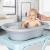Perie de baie moale pentru bebelusi, din silicon alimentar, monobloc, fara BPA, 0+ luni, Reer BabyCare Bath Brush 81083 Children SafetyCare