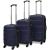 Set valize rigide, albastru, 3 buc., 45,5/55/66 cm GartenMobel Dekor