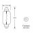 Bec auto BestAutoVest 24V 18W, Halogen, 15,5x44 mm , alb tip sofit , 1 buc. AutoDrive ProParts