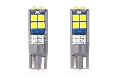 Bec de pozitie tip LED CANBUS, T10 W2.1x9.5 W5W, 12V-24V, 10 LED SMD 3030, culoare alb, AMIO, set 2 buc AutoDrive ProParts