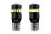 Bec de pozitie tip LED Canbus, T10 W2.1x9.5 W5W, 12V-24V, 18 SMD 3014 + 1SMD, culoare alb, AMIO, set 2 buc AutoDrive ProParts