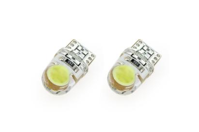 Bec de pozitie tip LED T10 W2.1x9.5 W5W, 12V, 2 LED COB 0.8W, culoare alb, AMIO, set 2 buc AutoDrive ProParts