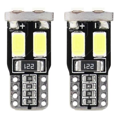 Bec de pozitie tip LED T10 W2.1x9.5 W5W, 12V, 6 LED SMD 5730, culoare alb, AMIO, set 2 buc AutoDrive ProParts