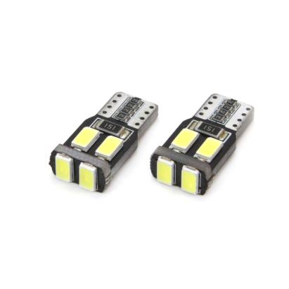 Bec de pozitie tip LED T10 W2.1x9.5 W5W, 12V, 6 LED SMD 5730, culoare alb, AMIO, set 2 buc AutoDrive ProParts