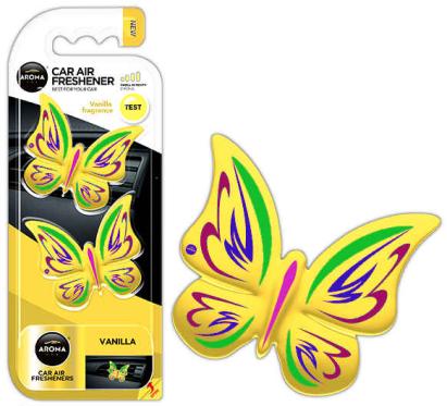 Odorizant auto pentru oglinda AROMA FANCY SHAPES BUTTERFLY Vanilla AutoDrive ProParts