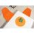 Scaun stil scandinav, Artool, Osaka, PP, lemn, portocaliu si natur, 46x54x81 cm GartenVIP DiyLine