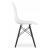 Set 4 scaune stil scandinav, Artool, Osaka, PP, lemn, alb si negru, 46x54x81 cm GartenVIP DiyLine