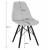 Set 4 scaune stil scandinav, Artool, Osaka, PP, lemn, crem si negru, 46x54x81 cm GartenVIP DiyLine