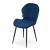 Set 4 scaune stil scandinav, Artool, Terni, catifea, metal, bleumarin, 50x62x86 cm GartenVIP DiyLine