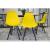Set 4 scaune stil scandinav, Artool, Osaka, PP, lemn, galben si negru, 46x54x81 cm GartenVIP DiyLine