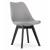 Set 4 scaune stil scandinav, Artool, Mark, PP, lemn, gri si negru, 49x55.5x82.5 cm GartenVIP DiyLine