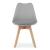 Set 4 scaune stil scandinav, Artool, Mark, PP, lemn, gri, 49x42x82 cm GartenVIP DiyLine
