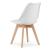 Set 4 scaune stil scandinav, Artool, Mark, PP, lemn, alb, 49x43x82 cm GartenVIP DiyLine