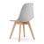 Set 4 scaune stil scandinav, Artool, Kito, PP, lemn, gri, 46x54.5x80 cm GartenVIP DiyLine