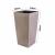 Ghiveci decorativ de flori, Prosperplast, Rato, imitatie ratan, patrat, cafeniu, 22.5x22.5x42.1 cm GartenVIP DiyLine