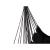 Hamac tip scaun, Verk Group, negru, cu 2 perne, max 120 kg, 100x100 cm GartenVIP DiyLine