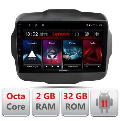 Navigatie dedicata  Jeep Renegade 2015-2017 D-500 Lenovo Octa Core cu Android Radio Bluetooth Internet GPS WIFI DSP 2+32 GB 4G KIT-500+EDT-E509-LITE CarStore Technology