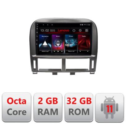 Navigatie dedicata  Lexus LS 1999-2006 D- LS-99 Lenovo Octa Core cu Android Radio Bluetooth Internet GPS WIFI DSP 2+32 GB 4G kit-ls-99+EDT-E509-LITE CarStore Technology