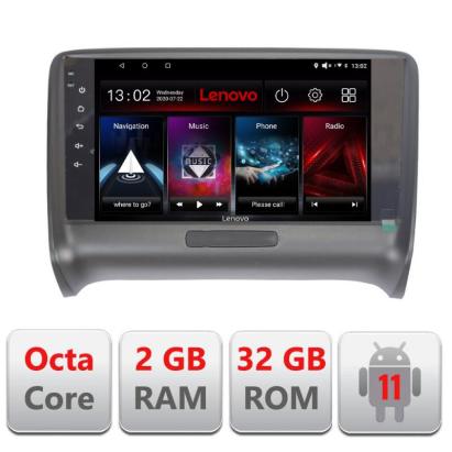 Navigatie dedicata Audi TT 2004-2011 D-078 Lenovo Octa Core cu Android Radio Bluetooth Internet GPS WIFI DSP 2+32 GB 4G KIT-078+EDT-E509-LITE CarStore Technology