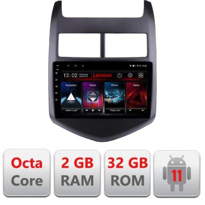 Navigatie dedicata Chevrolet Aveo 2010-2013 D-AVEO10 Lenovo Octa Core cu Android Radio Bluetooth Internet GPS WIFI DSP 2+32 GB 4G KIT-aveo10+EDT-E509-LITE CarStore Technology