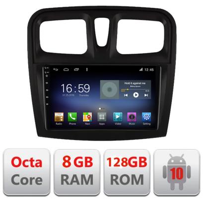 Navigatie dedicata Dacia Sandero 2012-2020 var B  Android radio gps internet 8core 4G 4+32 kit-sandero-variantb+EDT-E609 CarStore Technology