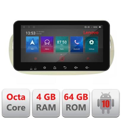 Navigatie dedicata Fiat 500 intre anii 2007-2015 Android radio gps internet 4+64 Lenovo ecran 10.33" CarStore Technology