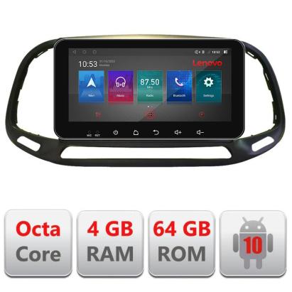 Navigatie dedicata Fiat Doblo 2015-2018 I-DOBLO15 4+64 Lenovo ecran 10.33"  Android Waze USB Navigatie  Internet Youtube Radio CarStore Technology