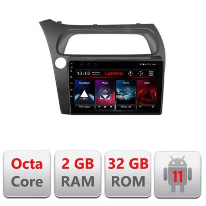 Navigatie dedicata Honda Civic Hatchback 2006-2012 D-hatchback Lenovo Octa Core cu Android Radio Bluetooth Internet GPS WIFI DSP 2+32 GB 4G kit-hatchback+EDT-E509-LITE CarStore Technology